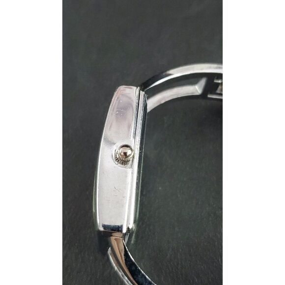 Narmi Ladies Square Stainless Steel Japan Mvmt Women's Cuff Watch - Picture 9 of 10